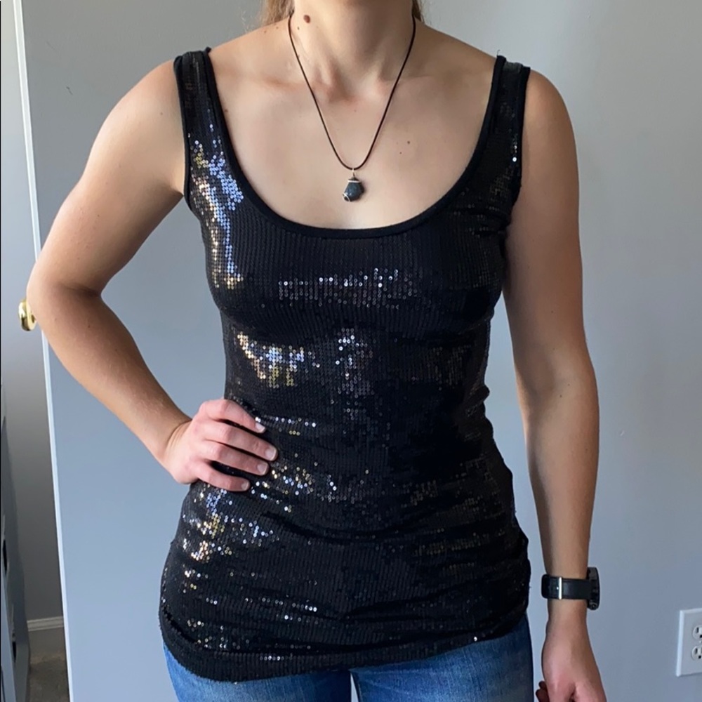 Sequined tank